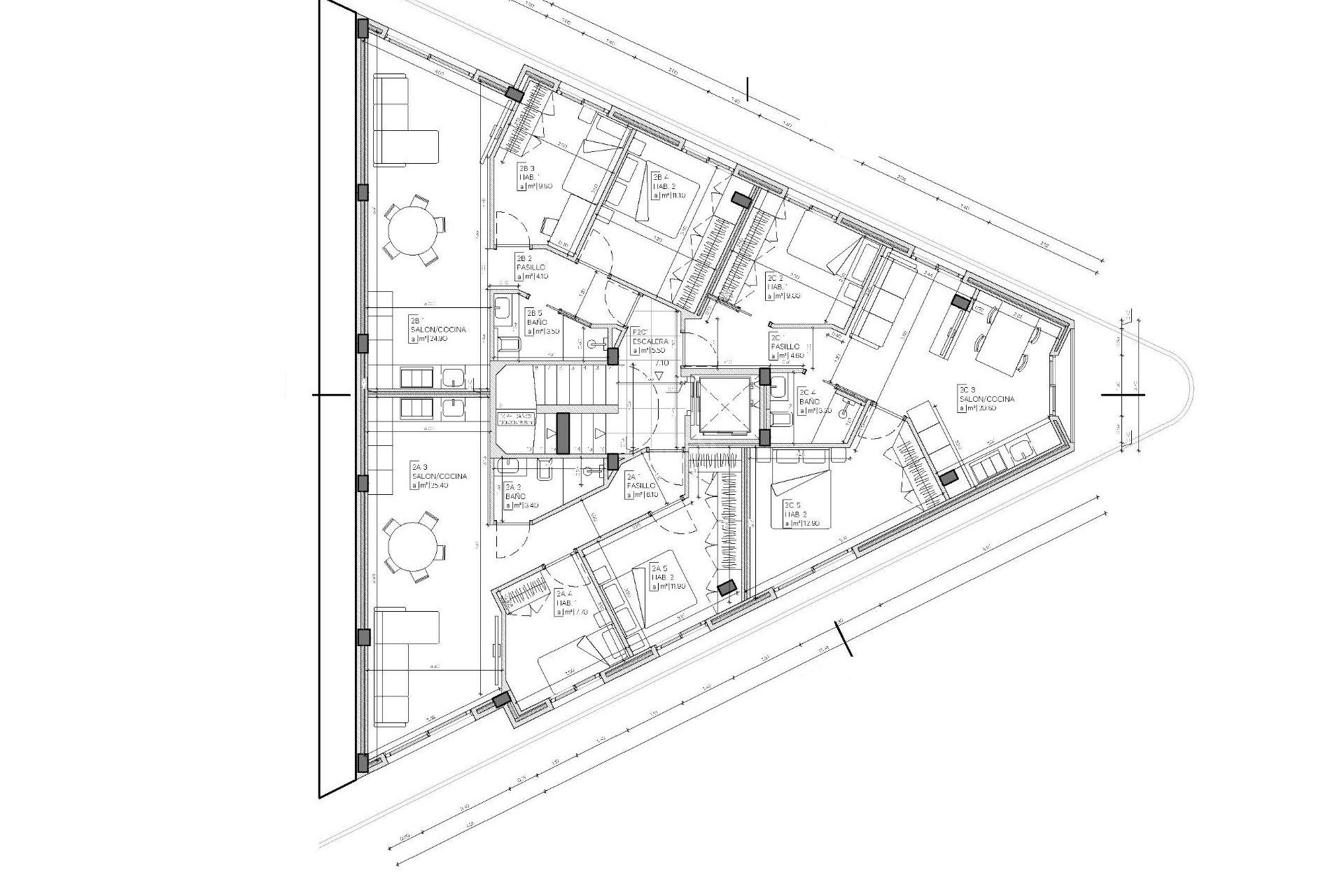 Neue Gebäude - Penthouse - Mazarron - pueblo