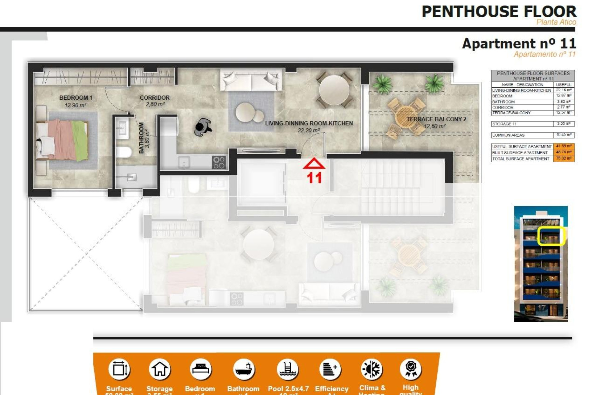 Neue Gebäude - Penthouse - Torrevieja - Playa del Acequión