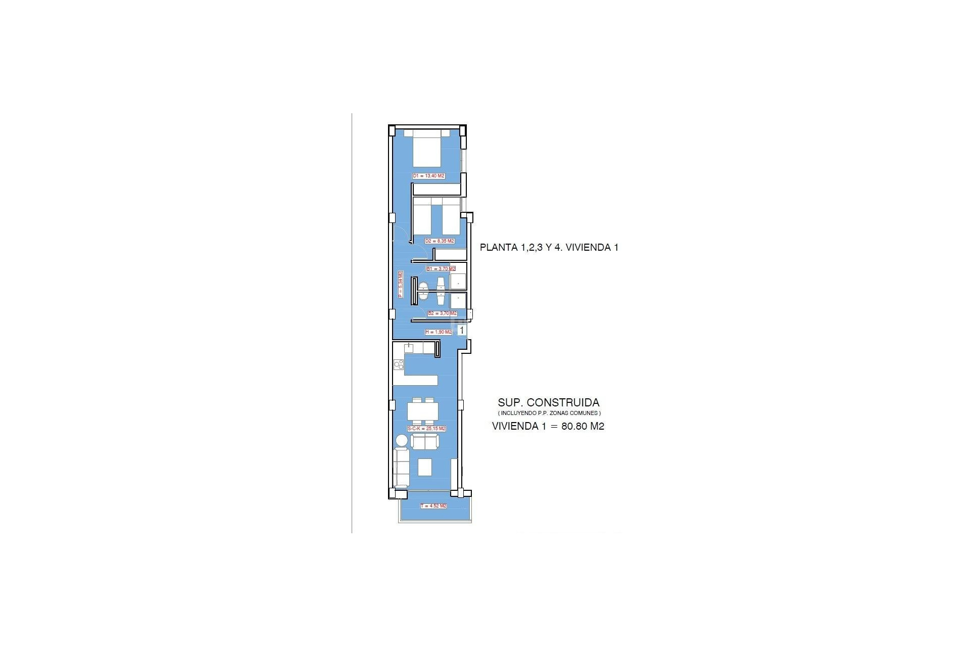 Neue Gebäude - Wohnung - Torrevieja - Playa El Acequión