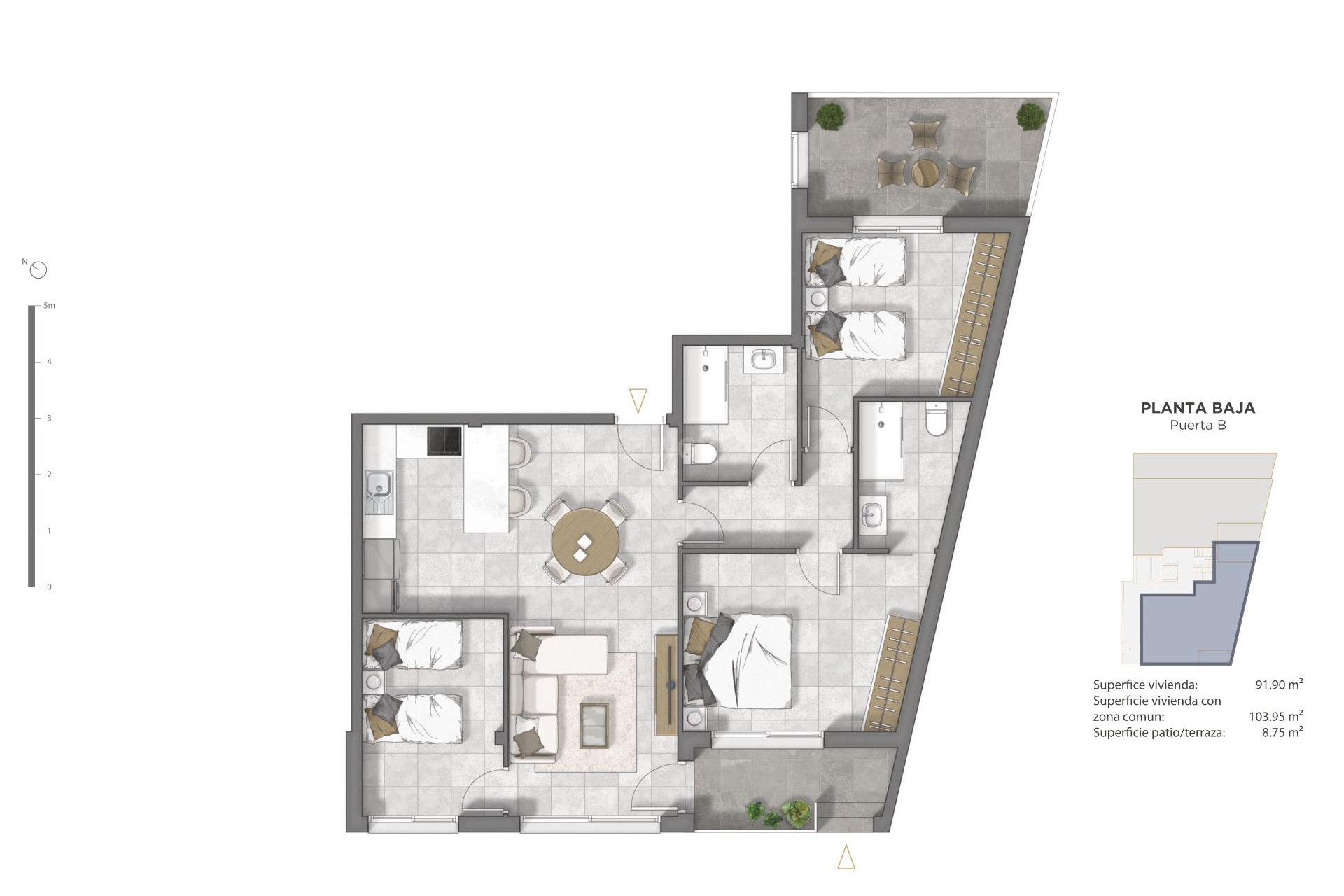 New Build - Apartment / flat - Guardamar del Segura - Pueblo