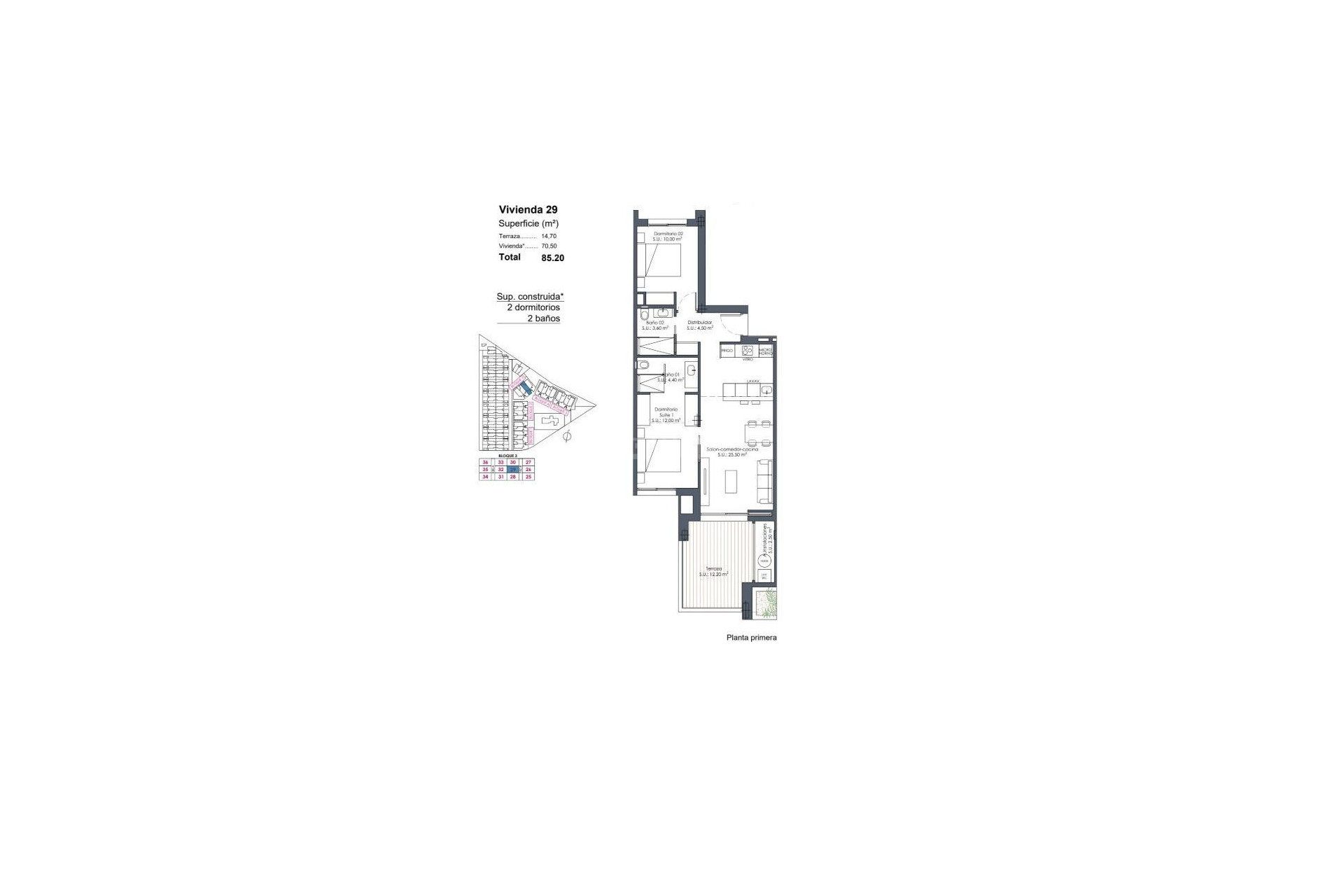 New Build - Apartment / flat - Los Alcázares - Serena Golf