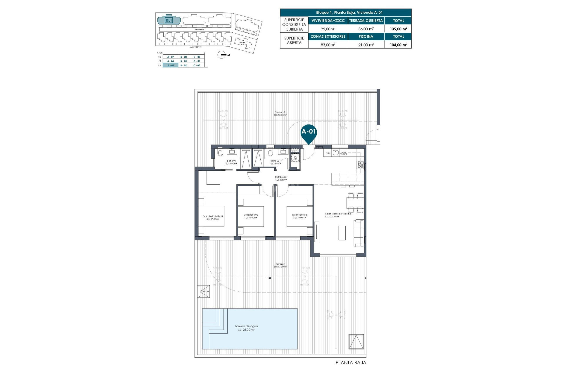 New Build - Apartment / flat - Los Alcázares - Serena Golf