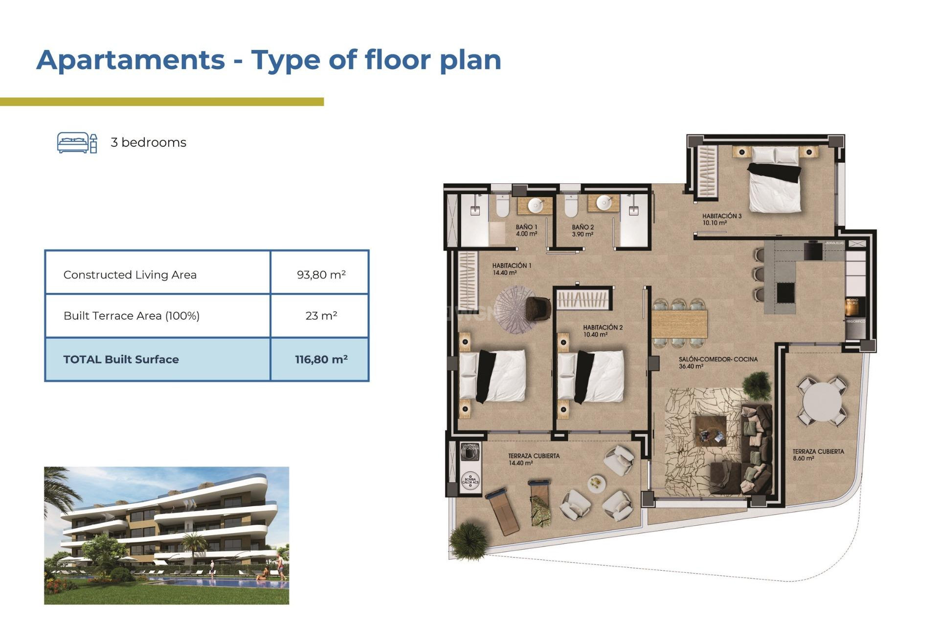 New Build - Apartment / flat - Orihuela Costa - La Ciñuelica