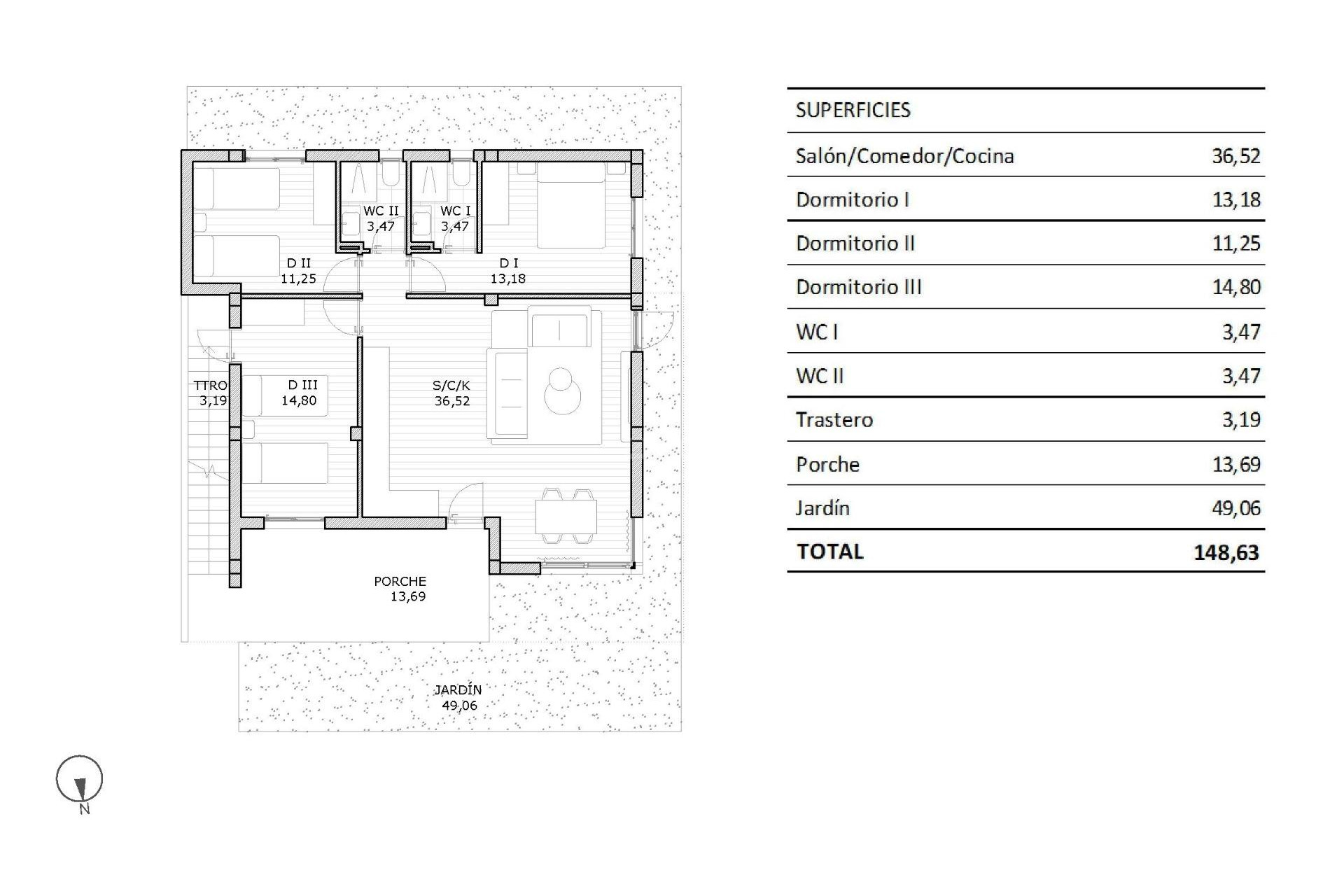 New Build - Bungalow - San Miguel de Salinas - Pueblo