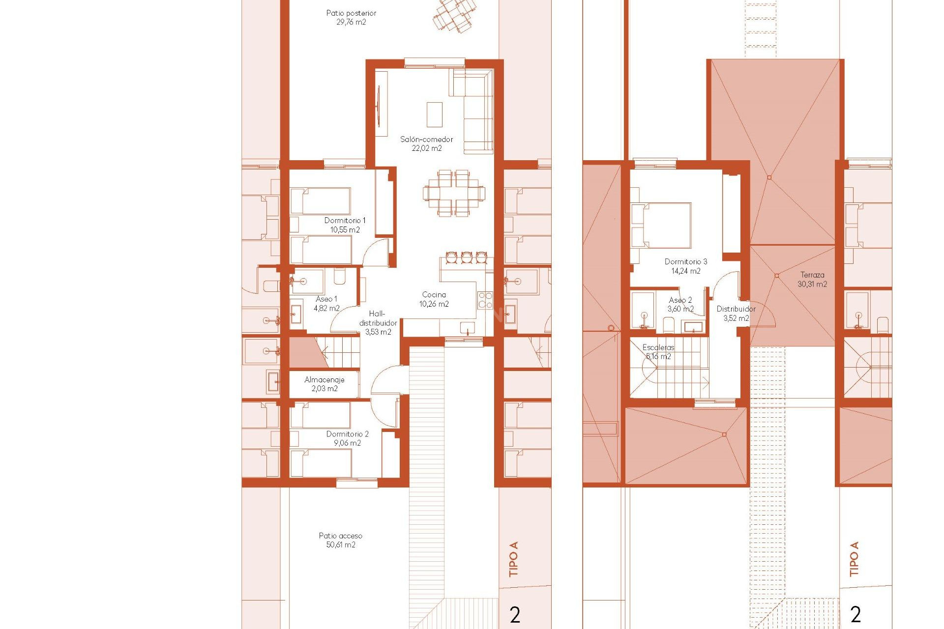 New Build - Townhouse - Banos y Mendigo - Altaona Golf