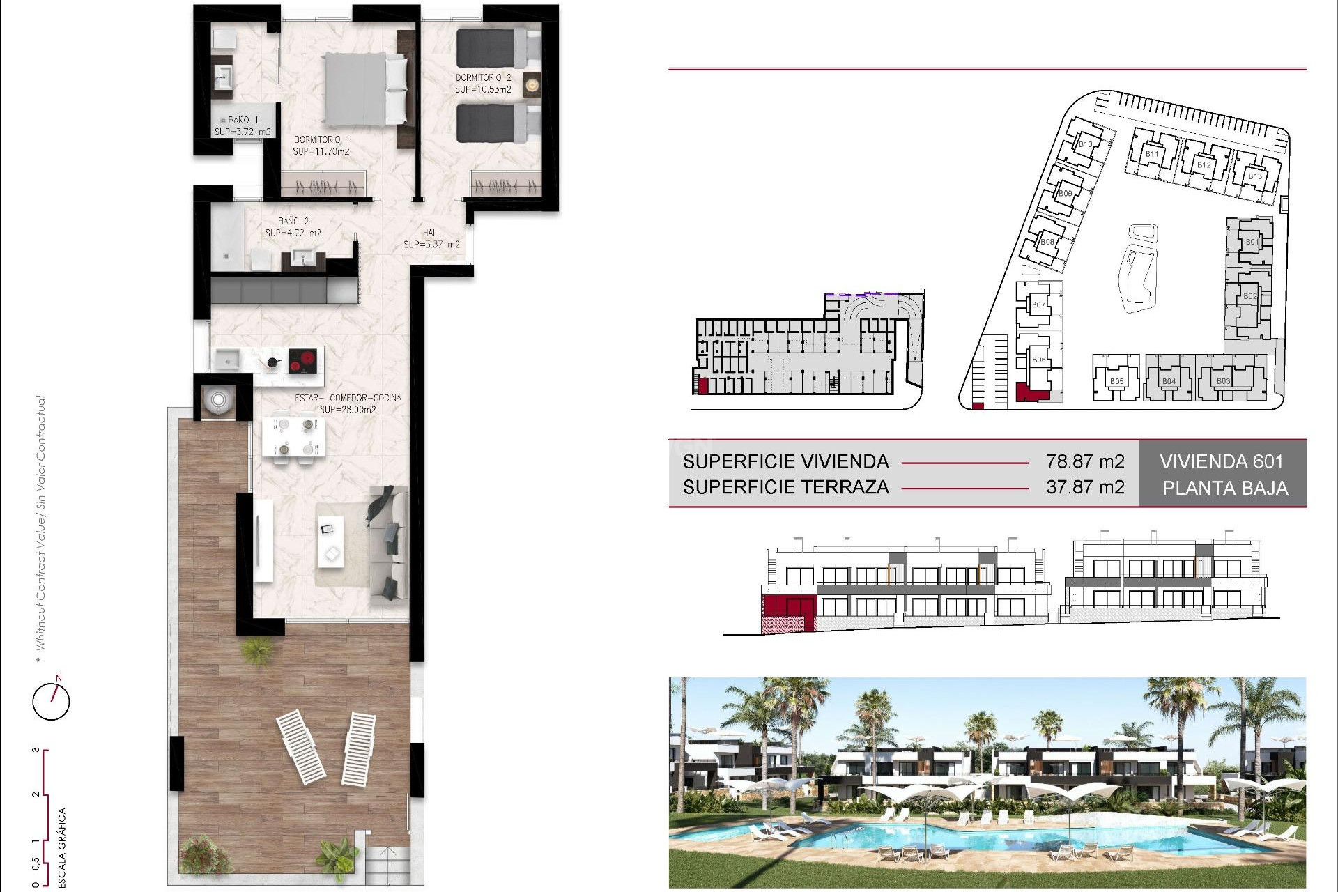 Nowy budynek - Bungalow - Ciudad Quesada - Lo Marabú