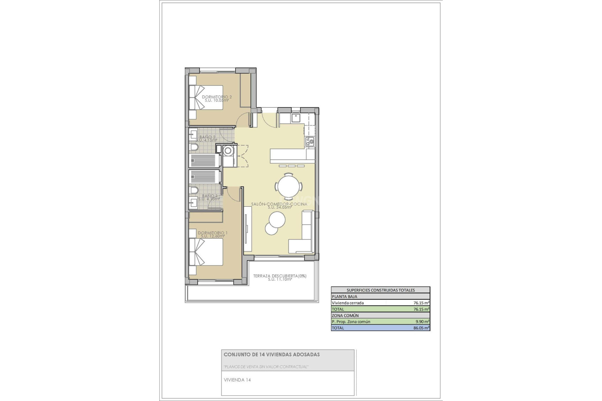 Nowy budynek - Bungalow - Rojales - Pueblo