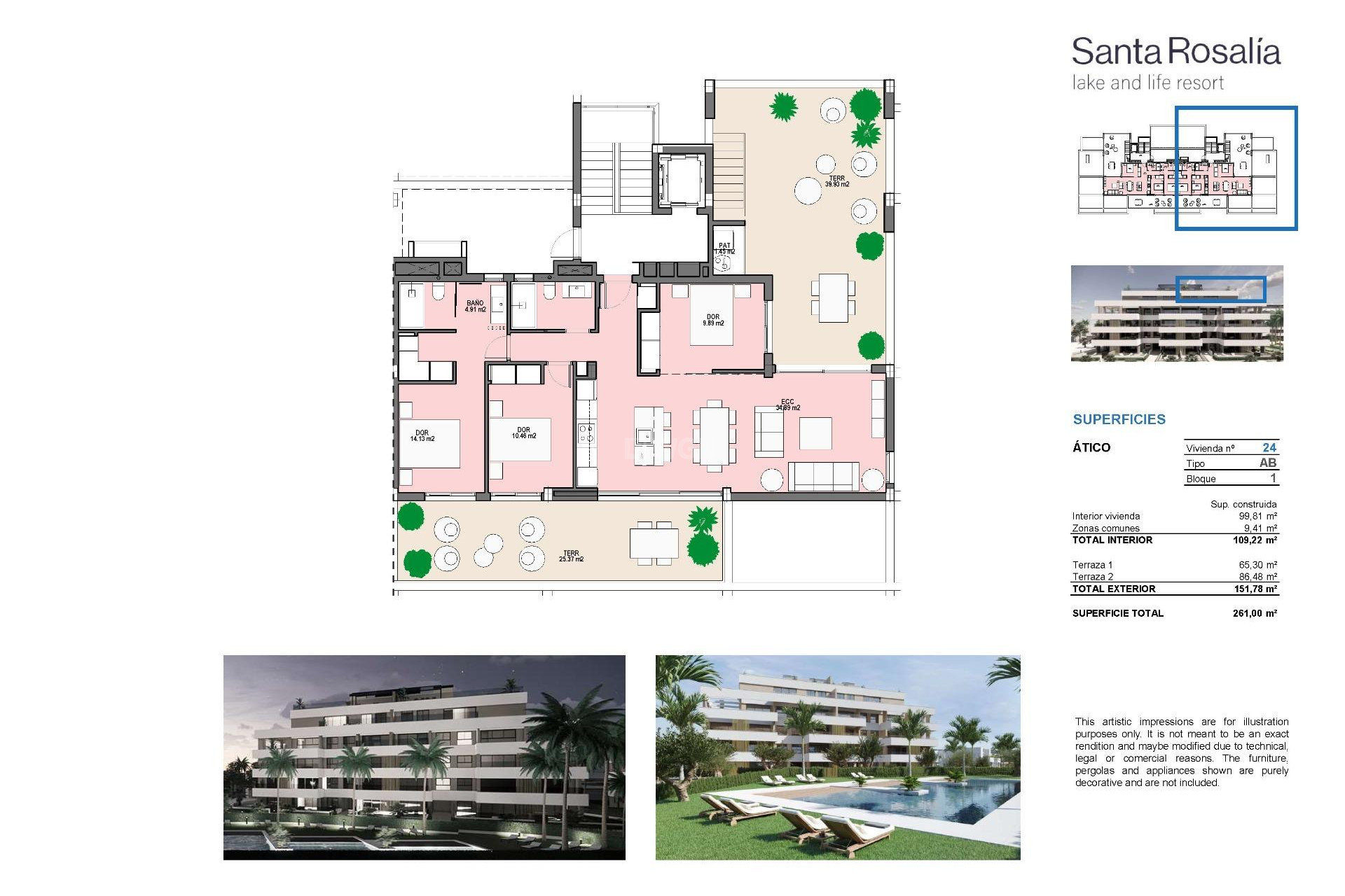 Nowy budynek - Daszek - Torre Pacheco - Santa Rosalia Lake And Life Resort