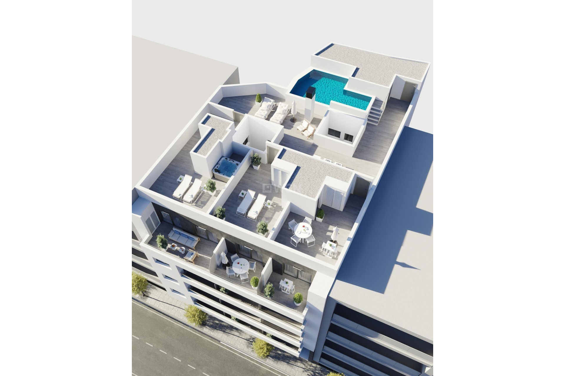 Nowy budynek - Mieszkanie w bloku - Torrevieja - Centro