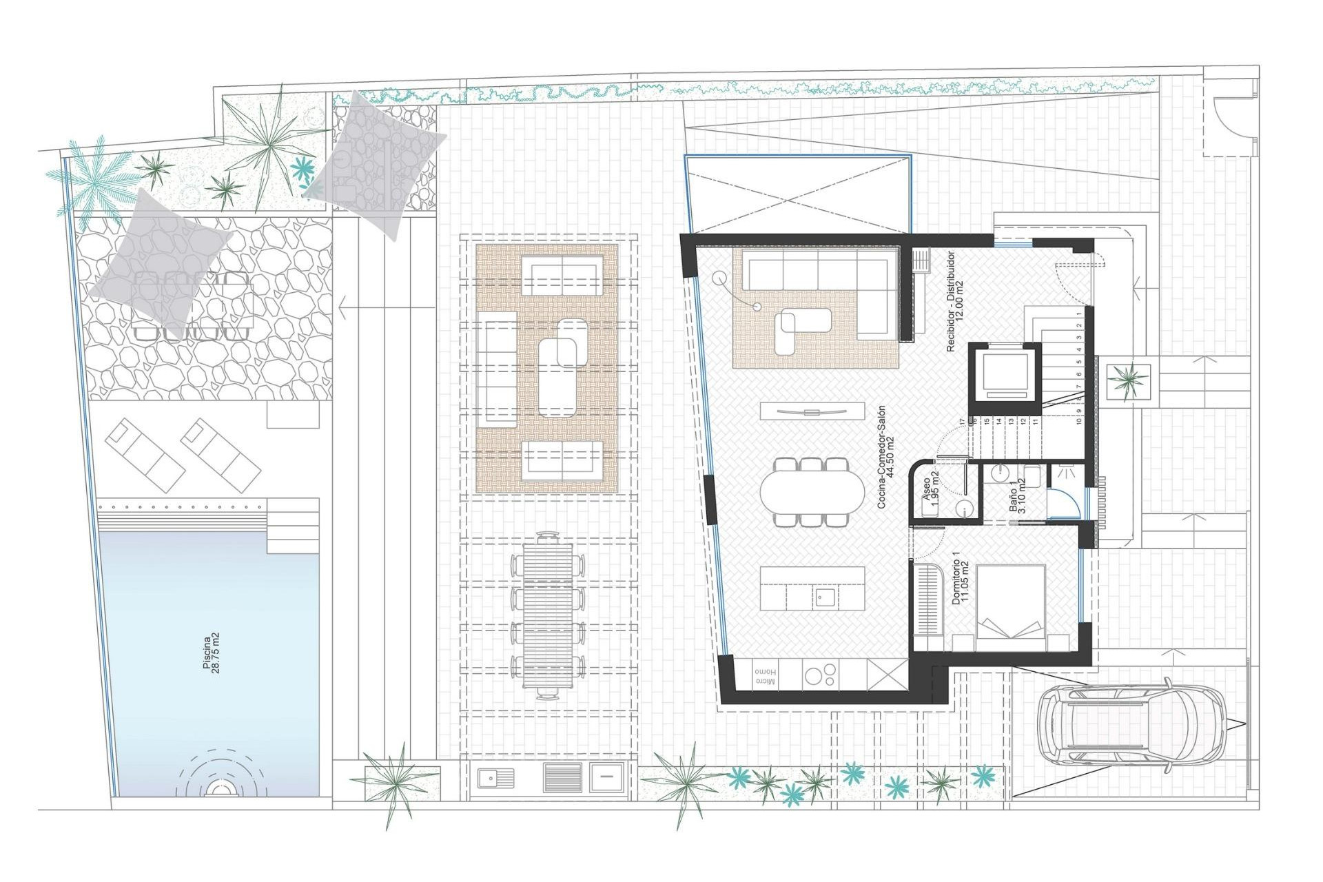 Nowy budynek - Villa - Cabo de Palos - Cala Flores