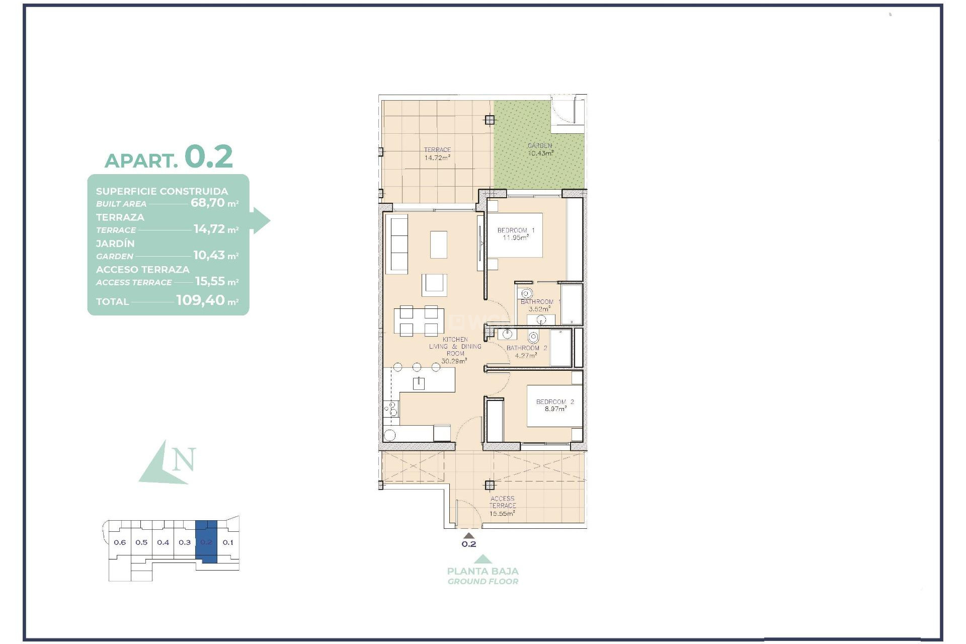 Obra nueva - Apartamento / piso - Los Alcázares - Serena Golf