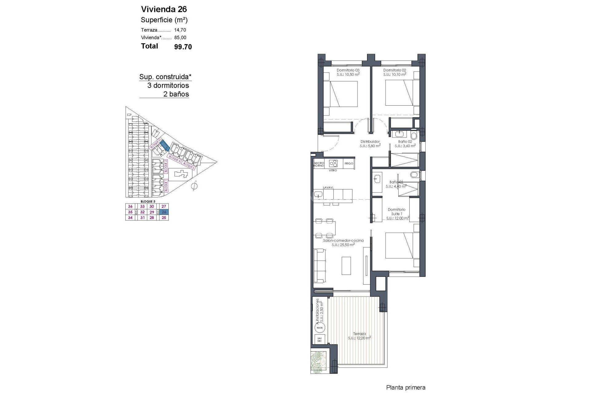Obra nueva - Apartamento / piso - Los Alcázares - Serena Golf