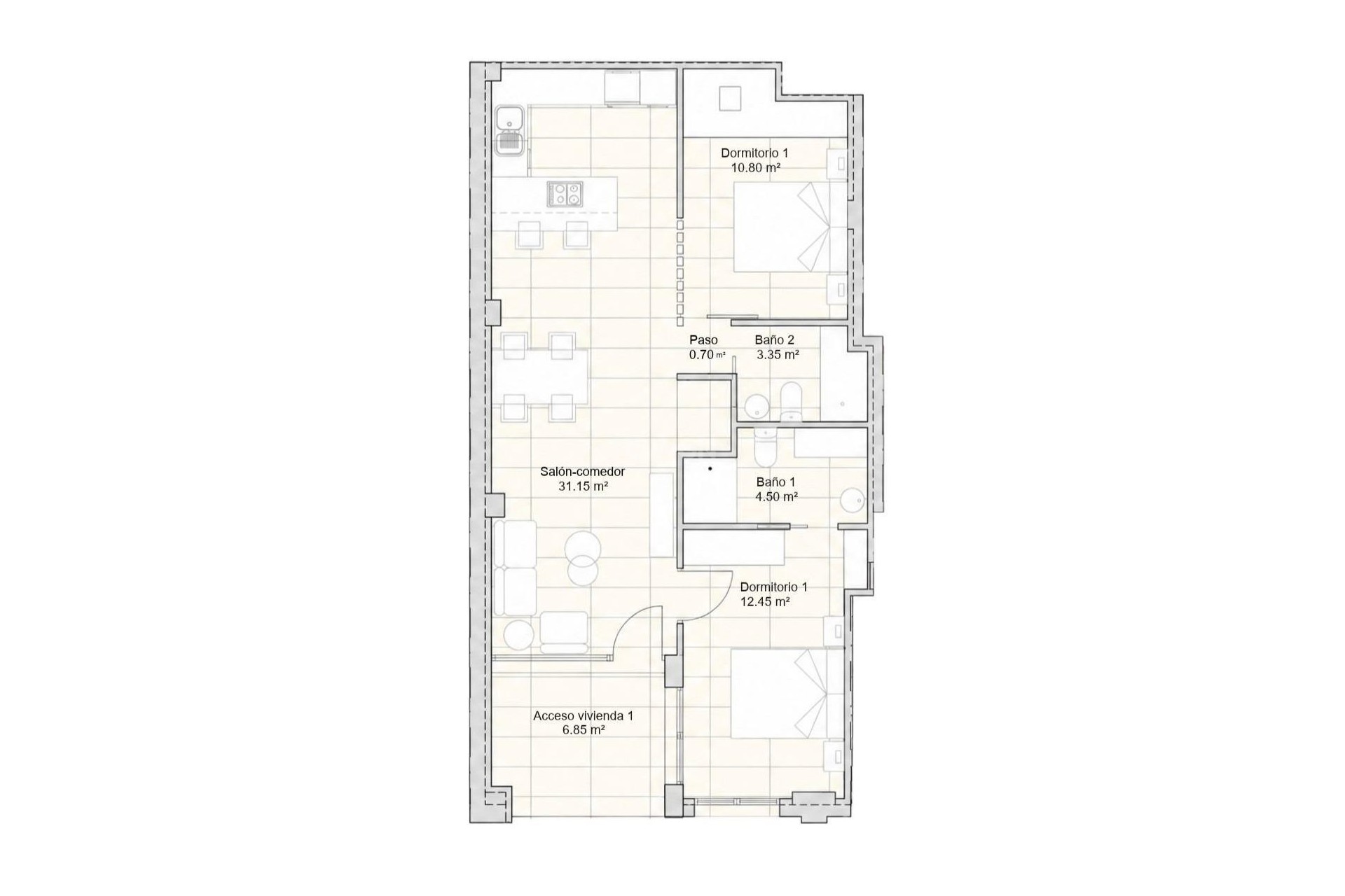 Obra nueva - Apartamento / piso - San Javier - pueblo