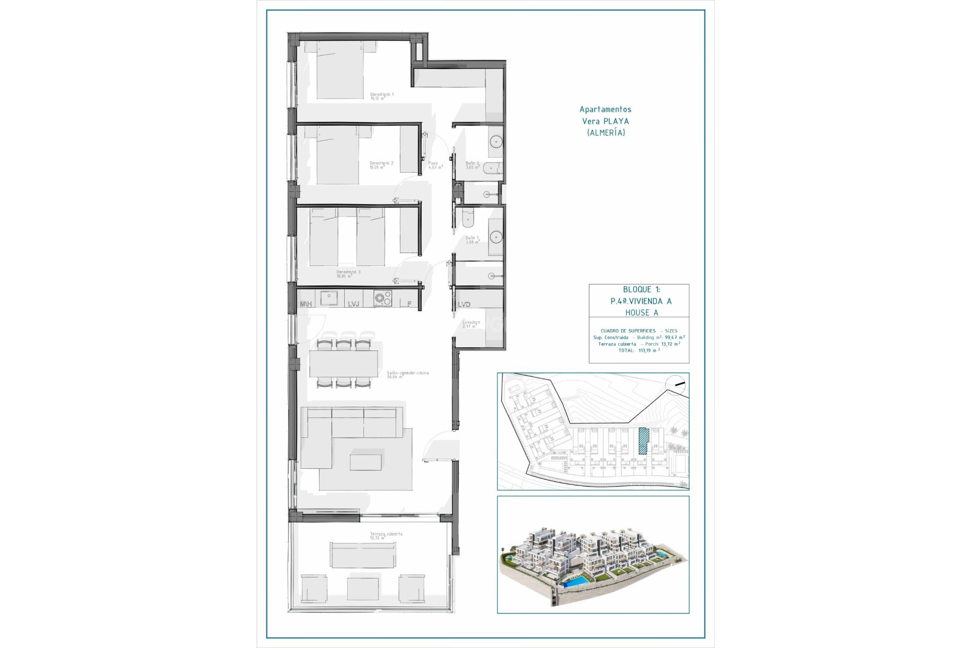 Obra nueva - Apartamento / piso - Vera - Pueblo Salinas