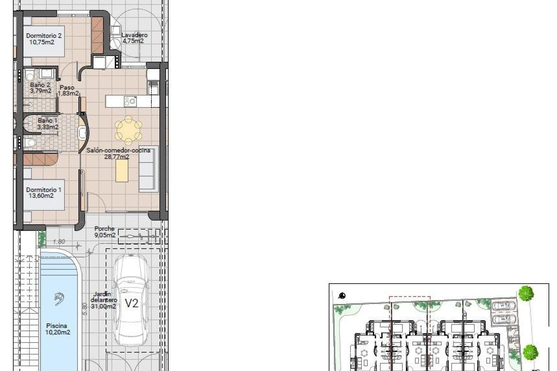 Obra nueva - Bungalow - Pilar de la Horadada - pueblo