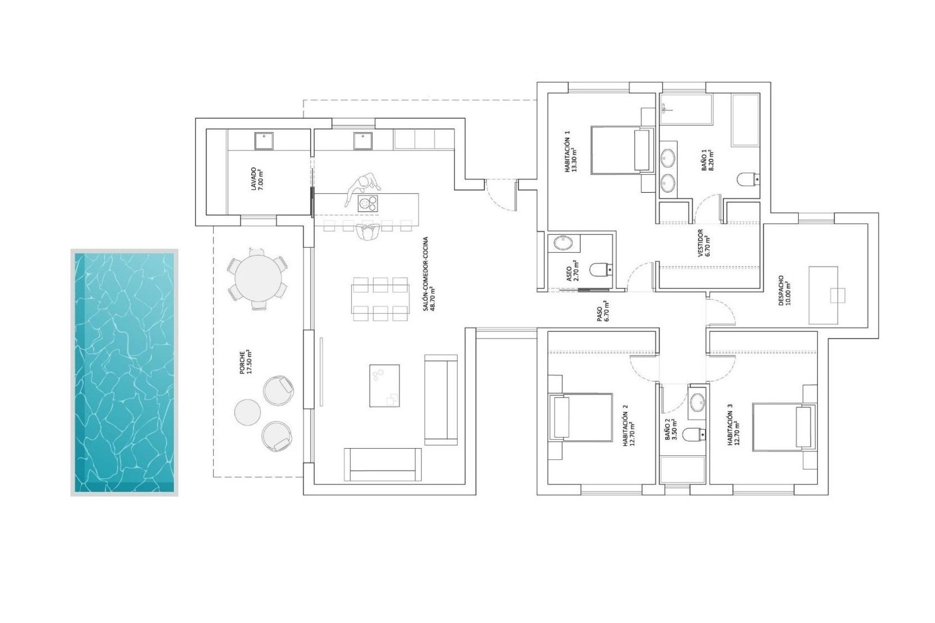 Obra nueva - Villa - Monforte del Cid - La Capitana