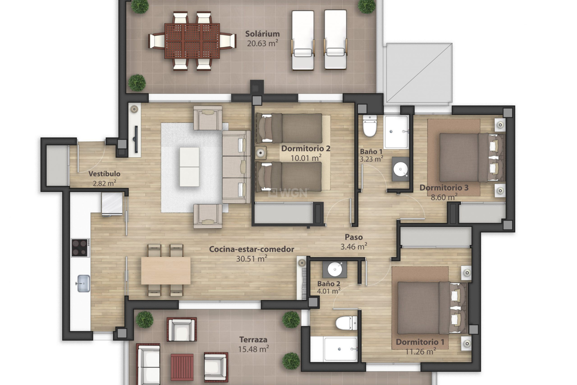 Resale - Apartment / flat - Roda Golf Resort - Inland