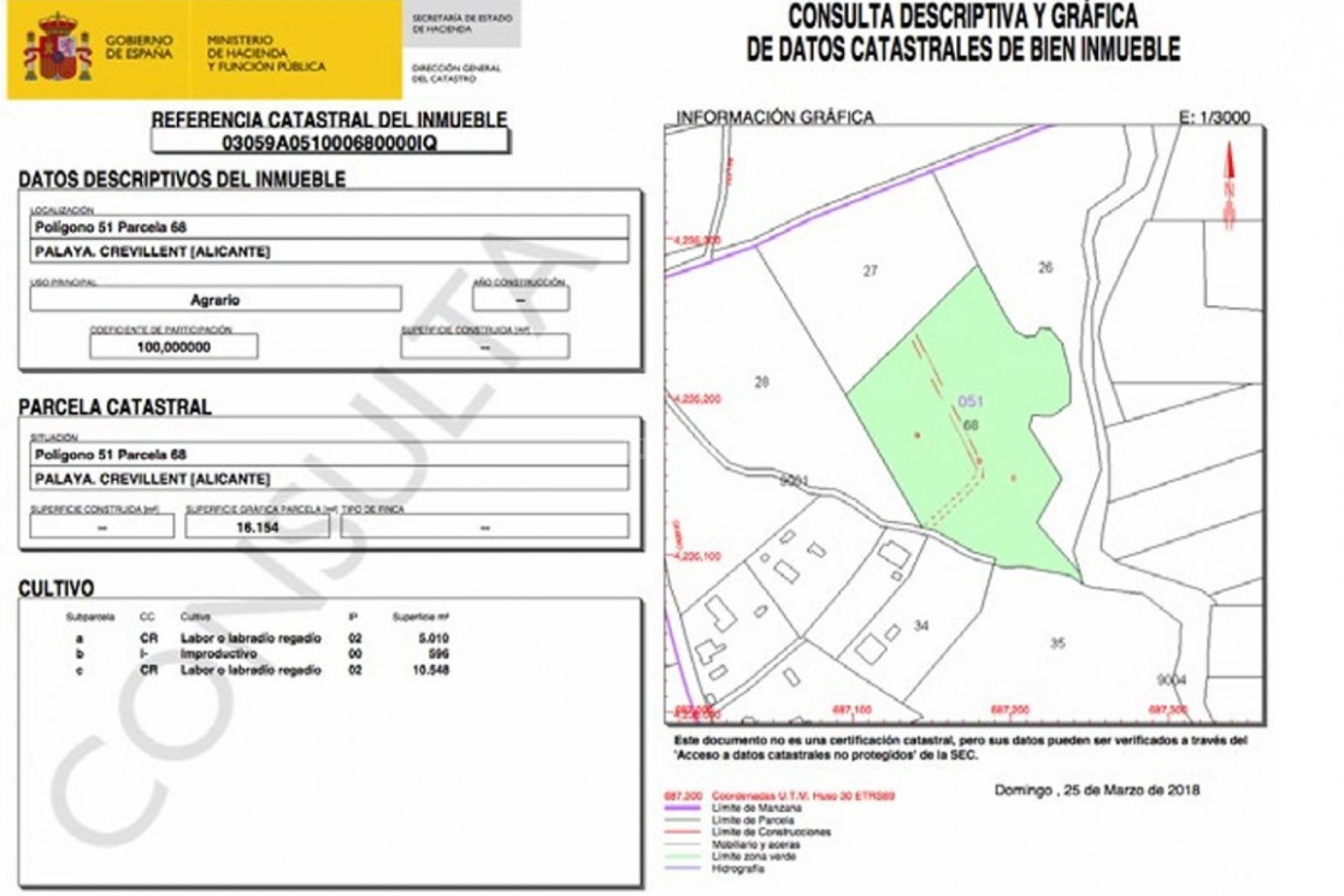 Resale - Land - Crevillent - Inland