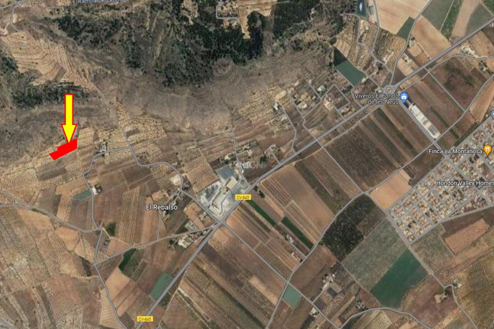 Resale - Plot / Land - Hondón de las Nieves - Rebalso