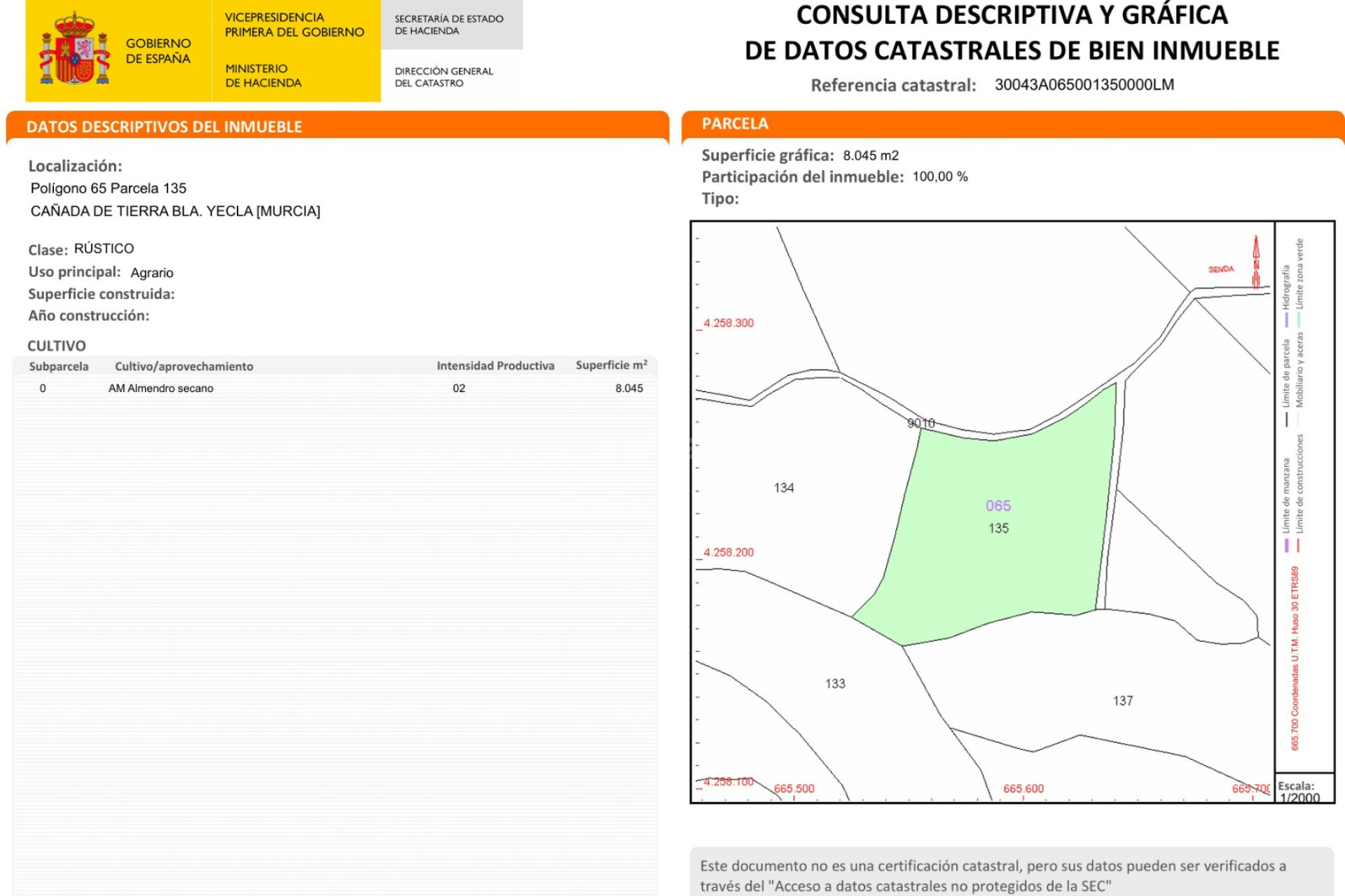 Reventa - Land - Raspay - Inland