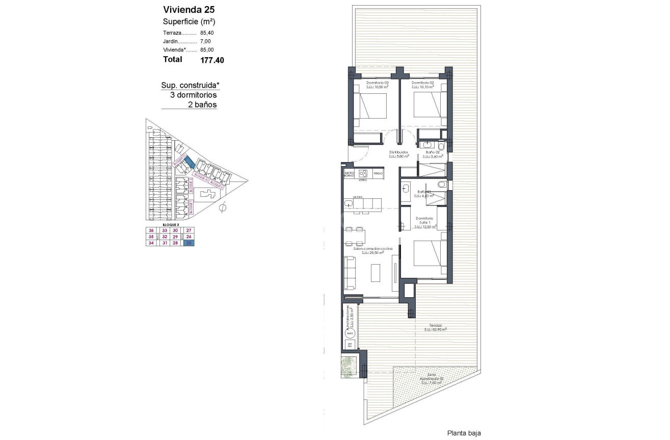 New Build - Apartment / flat - Los Alcázares - Serena Golf