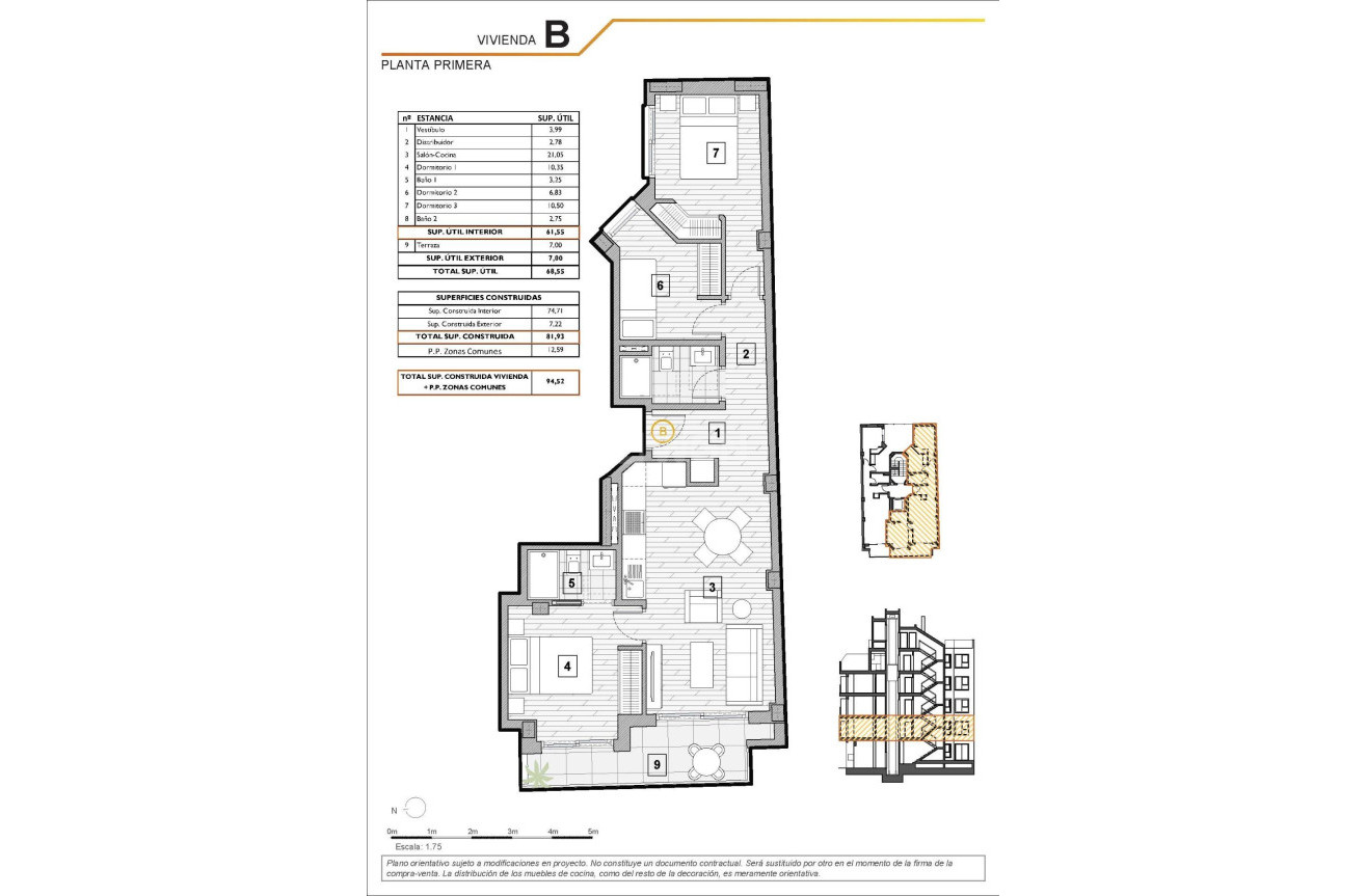 Neue Gebäude - Wohnung - Guardamar del Segura - Centro