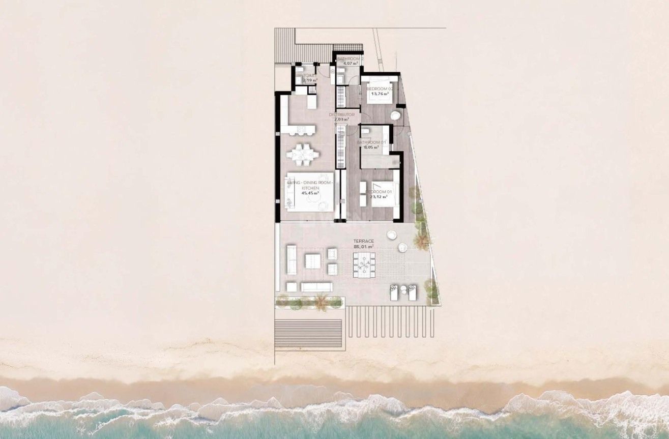 New Build - Apartment / flat - Estepona - Playa del Cristo