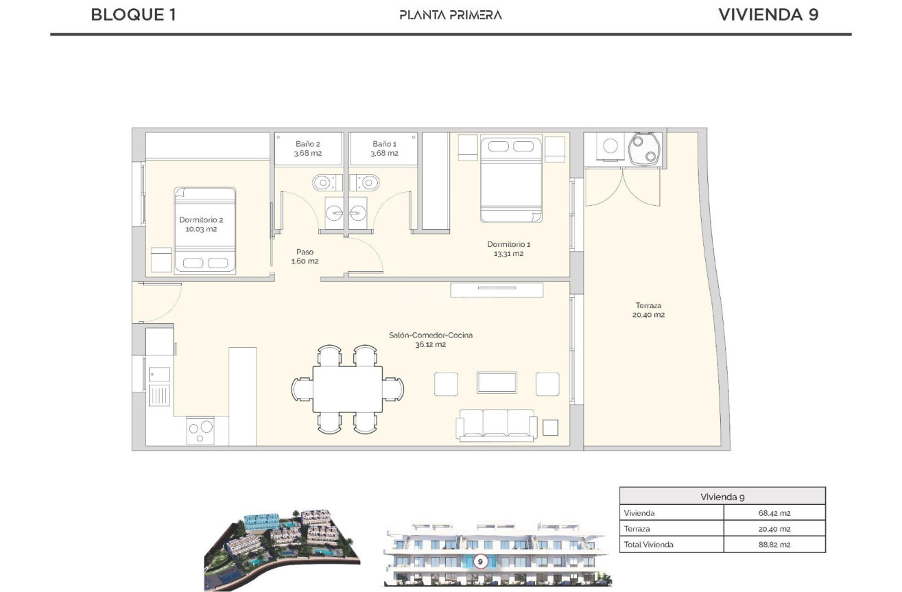 Obra nueva - Apartamento / piso - Finestrat - Golf Piug Campana