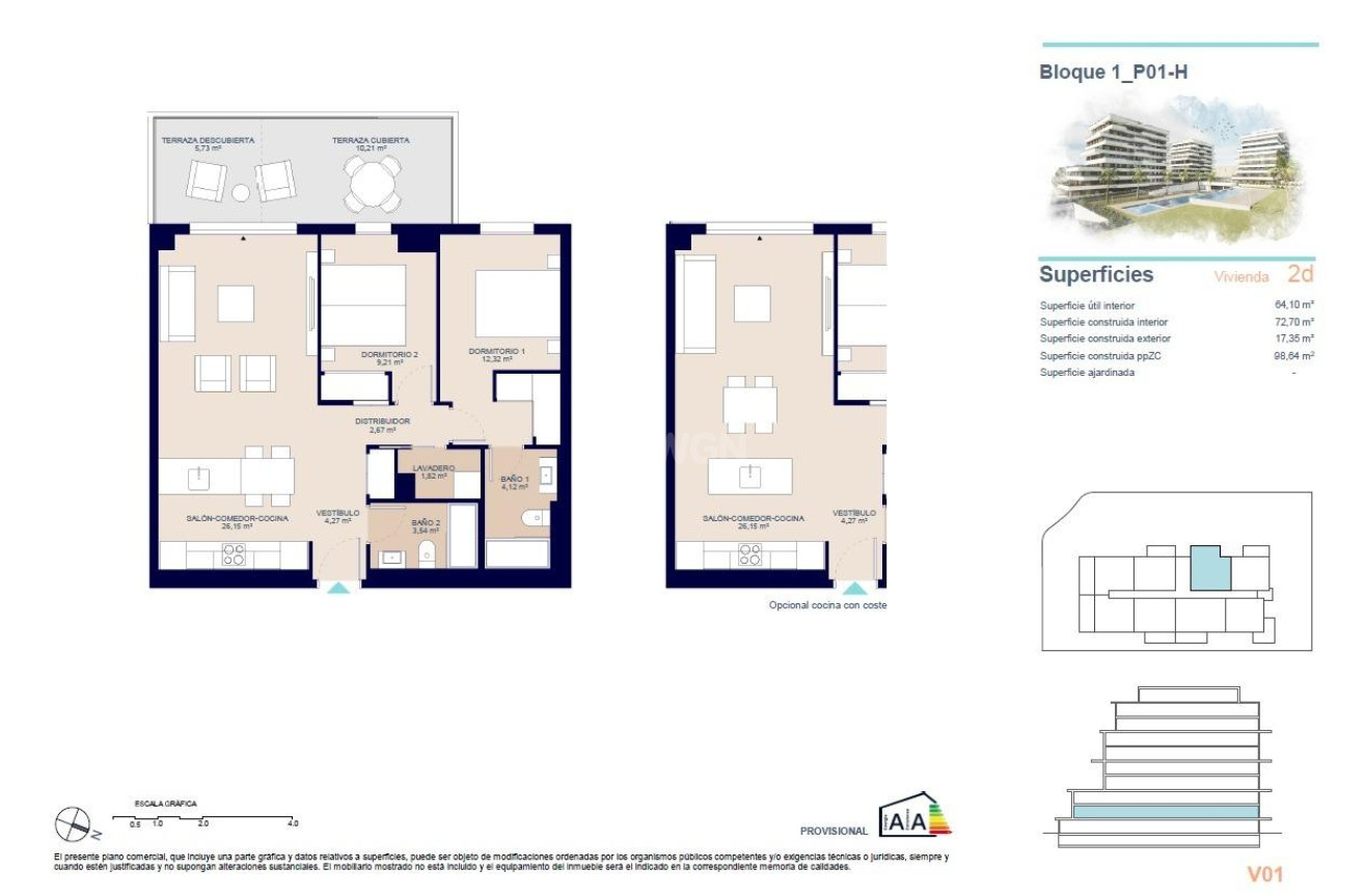 Obra nueva - Apartamento / piso - Villajoyosa - Playas Del Torres