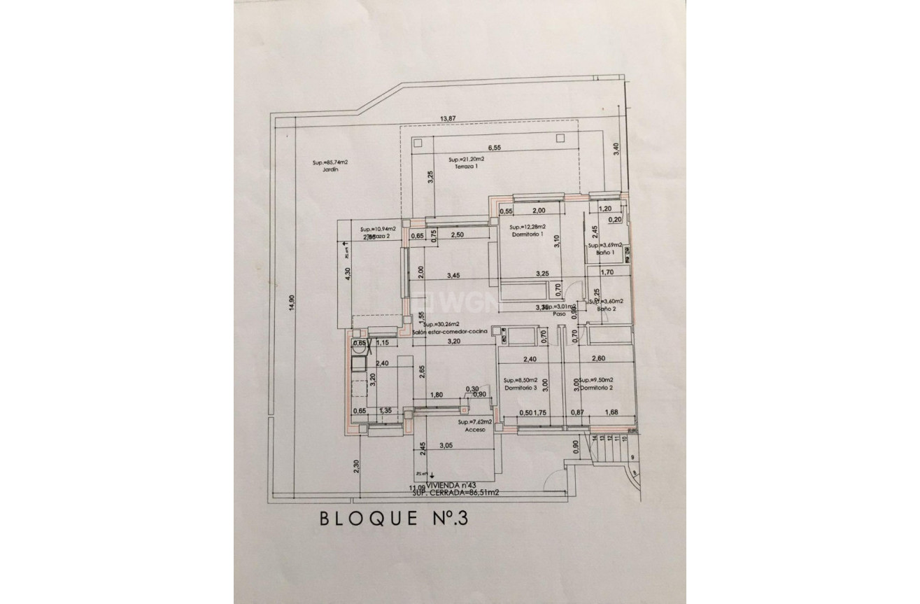 Resale - Bungalow - Orihuela - Inland