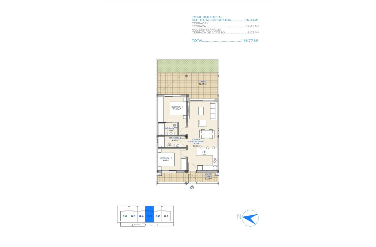 Obra nueva - Apartamento / piso - Los Alcázares - Serena Golf