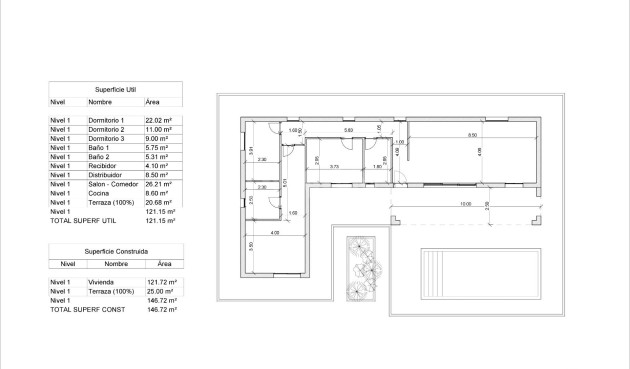 Obra nueva - Villa - Pinoso - Lel