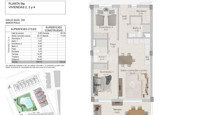 Obra nueva - Ático - Santa Pola - Tamarit