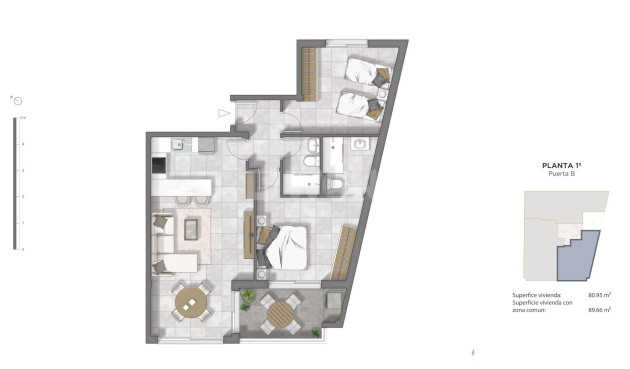 New Build - Apartment / flat - Guardamar del Segura - Pueblo