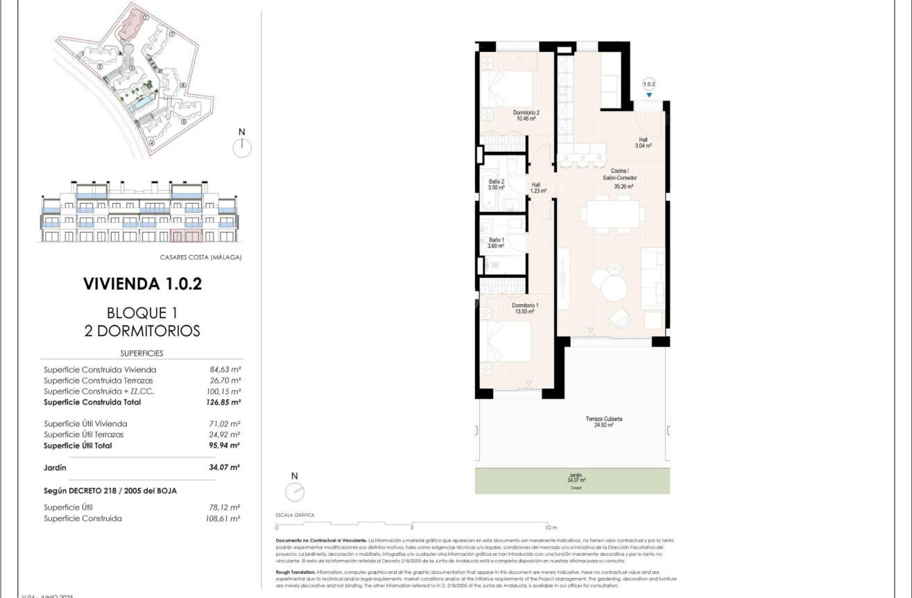 New Build - Ground floor apartment - Casares - Doña Julia Golf