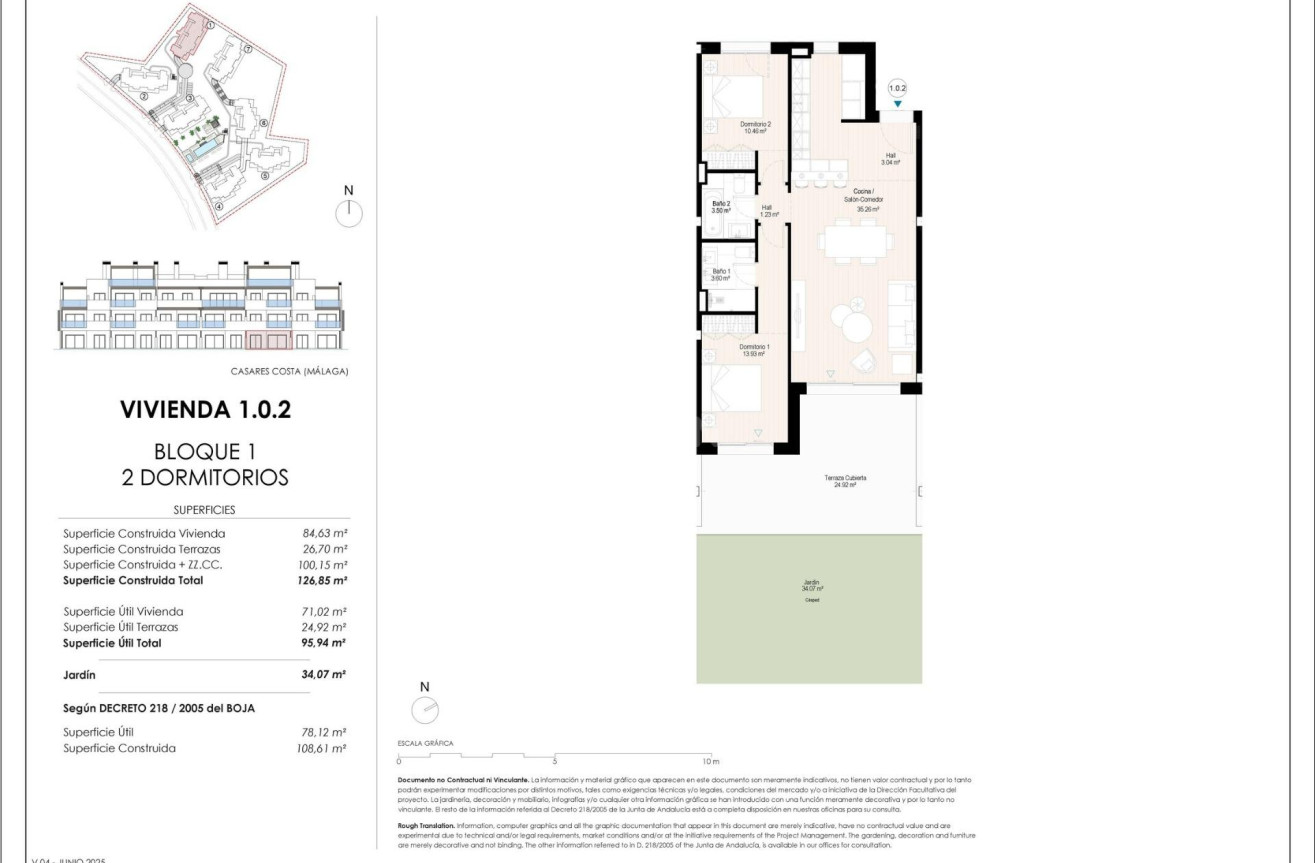 New Build - Ground floor apartment - Casares - Doña Julia Golf