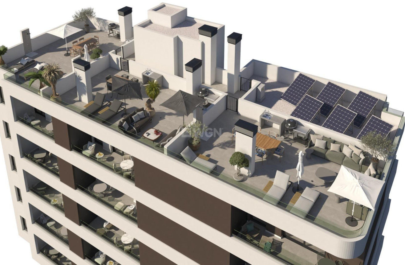 Nowy budynek - Daszek - Santa Pola - pueblo