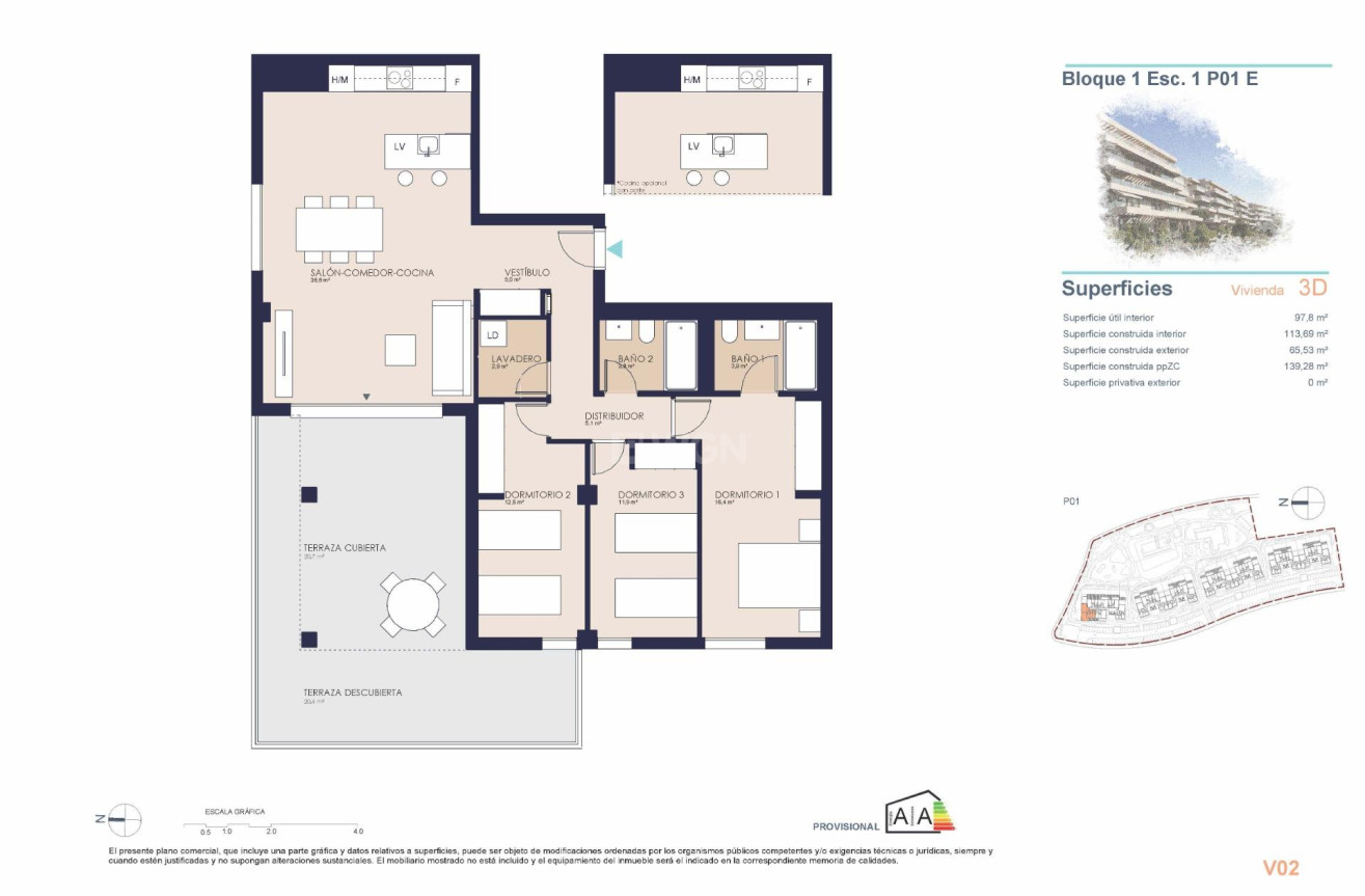 Nowy budynek - Mieszkanie w bloku - Denia - Playa de La Almadraba