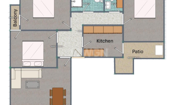 Odsprzedaż - Mieszkanie w bloku - Torrevieja - Las Piscinas Naturales
