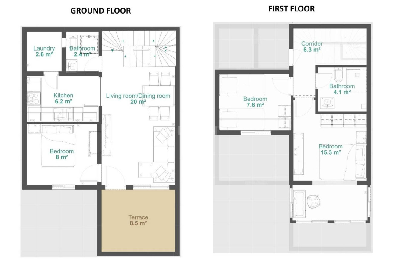 Resale - Duplex - Orihuela - Urbanización Perla Del Mar