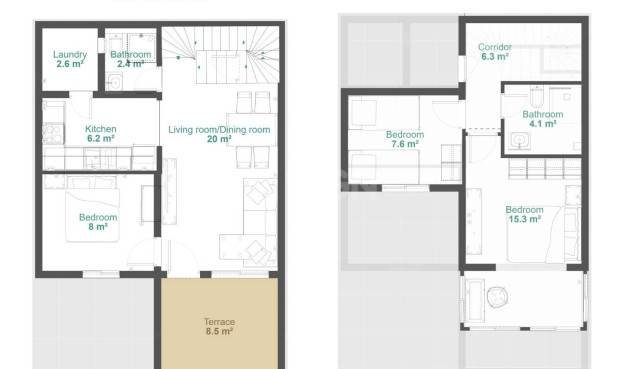 Resale - Duplex - Orihuela - Urbanización Perla Del Mar