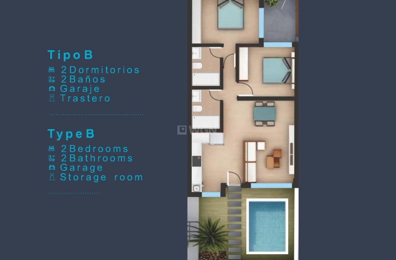 Nowy budynek - Ground Floor Bungalow - San Pedro del Pinatar - Los Pinos