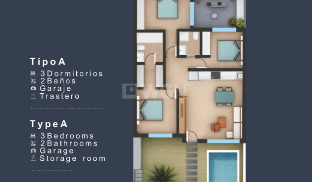 Nowy budynek - Ground Floor Bungalow - San Pedro del Pinatar - Los Pinos