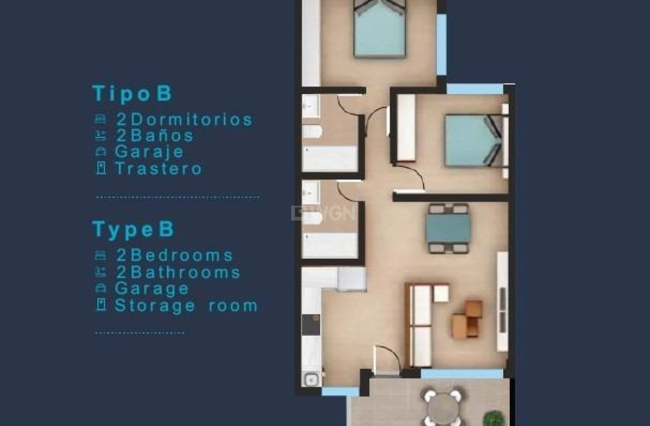 Nowy budynek - Top Floor Bungalow - San Pedro del Pinatar - Los Pinos