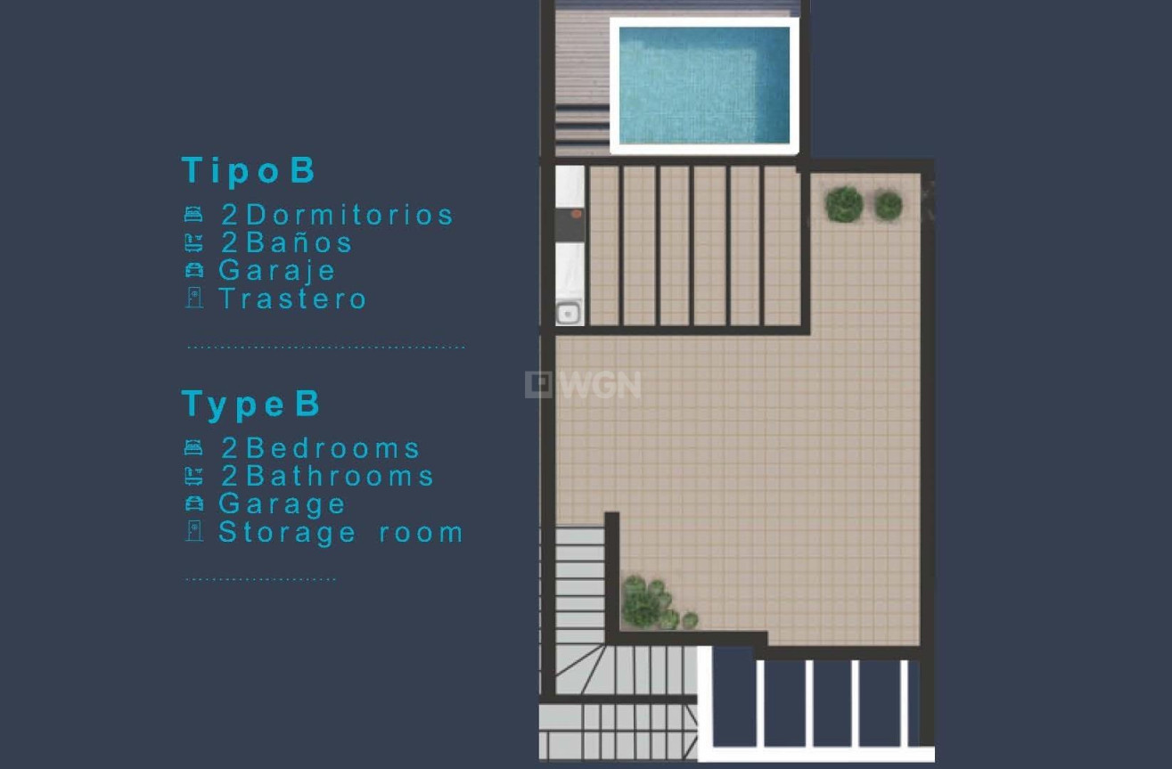 Nowy budynek - Top Floor Bungalow - San Pedro del Pinatar - Los Pinos