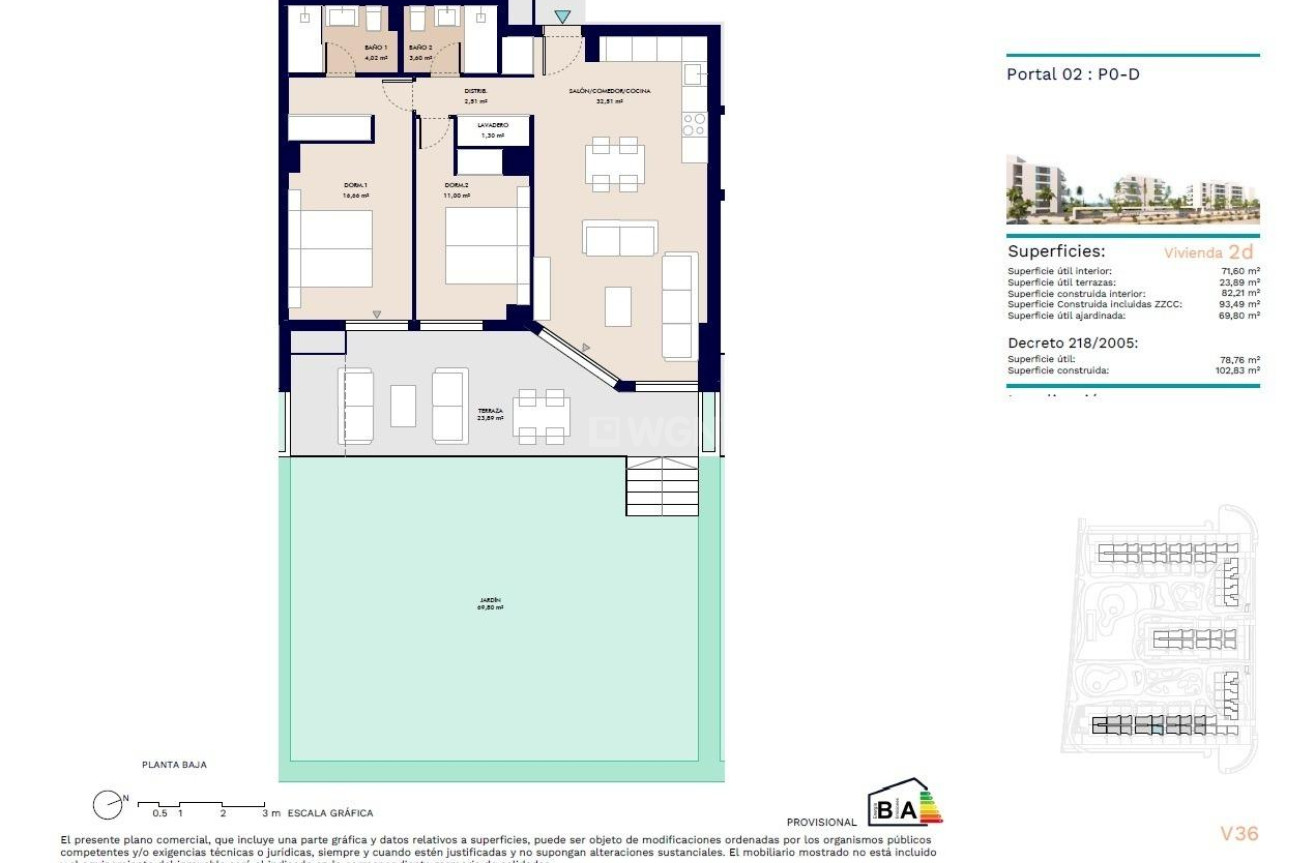 New Build - Ground floor apartment - Almerimar