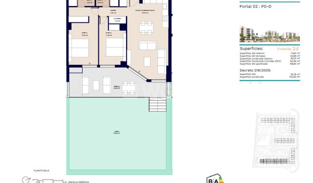 New Build - Ground floor apartment - Almerimar