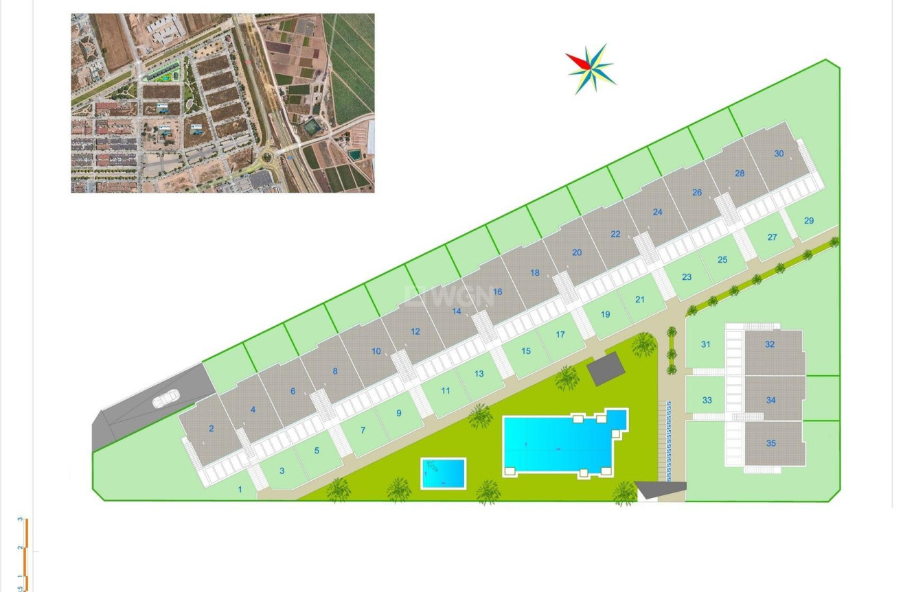 Nowy budynek - Bungalow - Pilar de la Horadada - pueblo