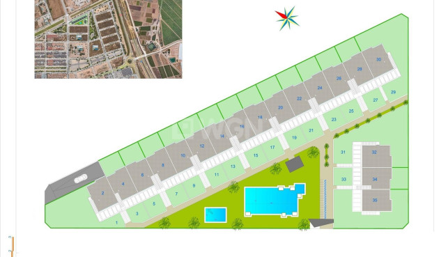 Nowy budynek - Bungalow - Pilar de la Horadada - pueblo