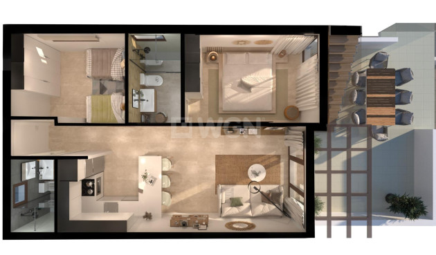 Nowy budynek - Mieszkanie w bloku - Vera - Vera Playa